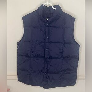 Lands' End Men's Dark Blue Puffer Vest
